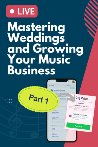 Back on Stage Live: Mastering Weddings and Growing Your Music Business, Part 1