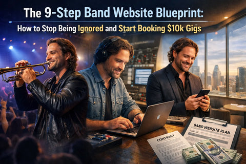 The 9-Step Band Website Blueprint: How to Stop Being Ignored and Start Booking $10k Gigs